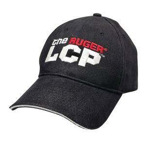 Ruger Firearms LCP Black Baseball Cap Shooting Hat Embroidered Logo Strapback